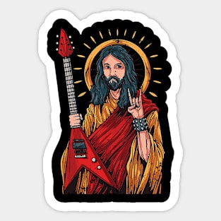 Jesus Rockstar Sticker